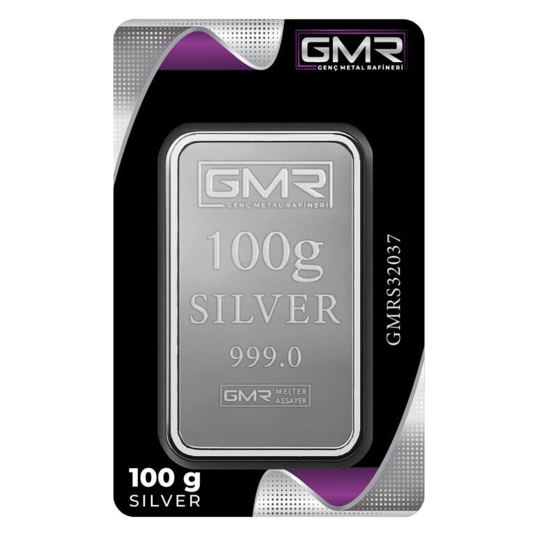 EG Kuyumculuk 100 gr Gümüş Külçe Gmr